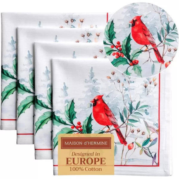 imageMaison d Hermine Napkin 100 Cotton 20 Inch x 20 Inch Set of 4 Dinner Napkins Decorative Cloth Napkin for Gifts Dining Buffet Party ampamp Camping Kelim  Infinity  ThanksgivingChristmas10  Morzine