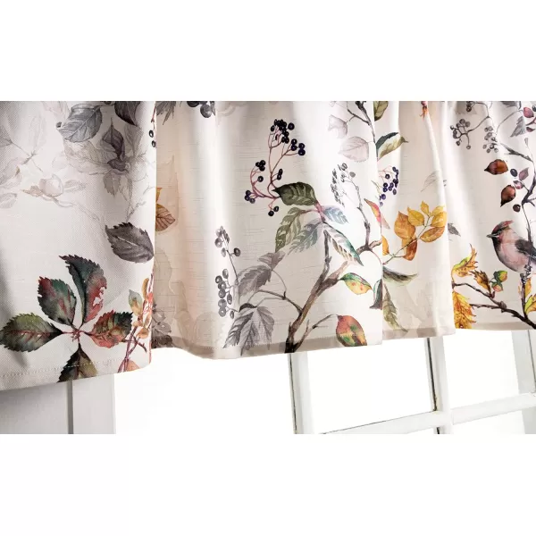 imageMaison d Hermine 100 Cotton Curtain Colmar Set of 3 Window Curtains for Caf Bedrooms Home with a Rod Pocket and Loop for Easy Hanging 2 Tiers 28quotx36quot and 1 Valance 56quotx18quot7  Equinoxe  Beige