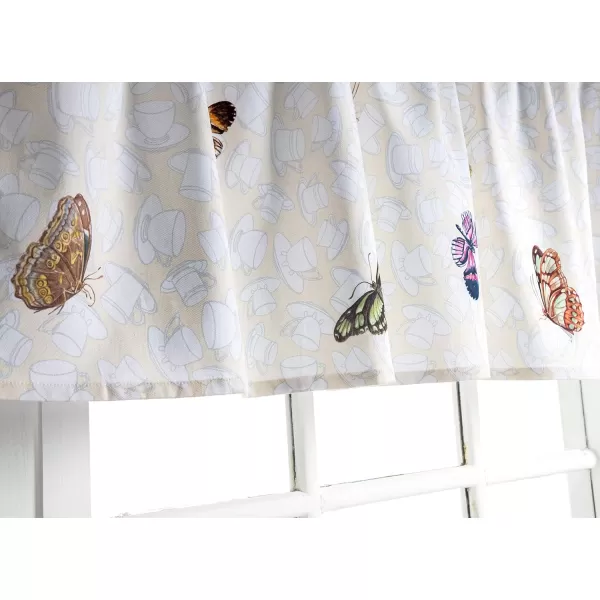 imageMaison d Hermine 100 Cotton Curtain Colmar Set of 3 Window Curtains for Caf Bedrooms Home with a Rod Pocket and Loop for Easy Hanging 2 Tiers 28quotx36quot and 1 Valance 56quotx18quot20  Canton