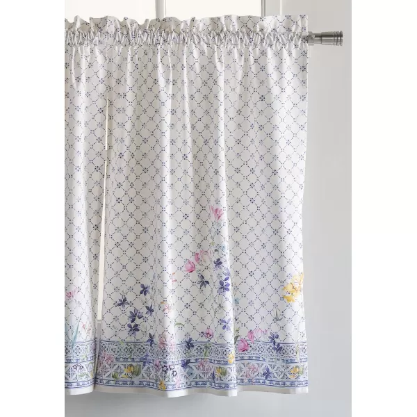 imageMaison d Hermine 100 Cotton Curtain Colmar Set of 3 Window Curtains for Caf Bedrooms Home with a Rod Pocket and Loop for Easy Hanging 2 Tiers 28quotx36quot and 1 Valance 56quotx18quot8  Faence