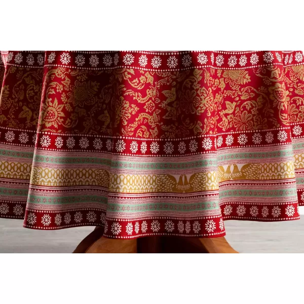 imageMaison d Hermine 100 Cotton Table Cover  69quot Diameter Round Decorative Tablecloth  Washable Tablecloths for Dining Home Farmhouse ampamp Party  Ideal for Spring ampamp Summer  Sofia Collection