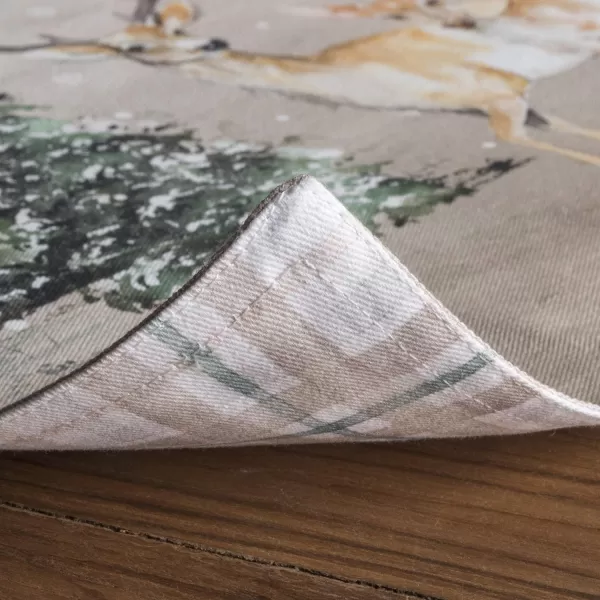 imageMaison d Hermine Cloth Placemats 100 Cotton Set of 4 Decorative Washable Table Placemat Dining Holidays Buffet Parties ampamp Wedding Deer in The Woods  ThanksgivingChristmas