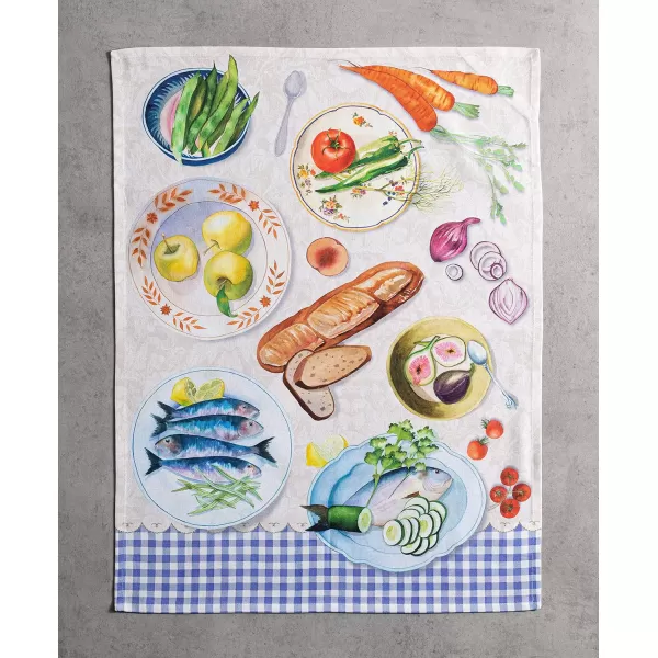 imageMaison d Hermine Dish Towels 100 Cotton Kitchen Towels Absorbent Dishcloth for Home Kitchen Dining Cocktail Parties ampamp Camping Gastronomie  SpringSummer Set of 308  Gourmand