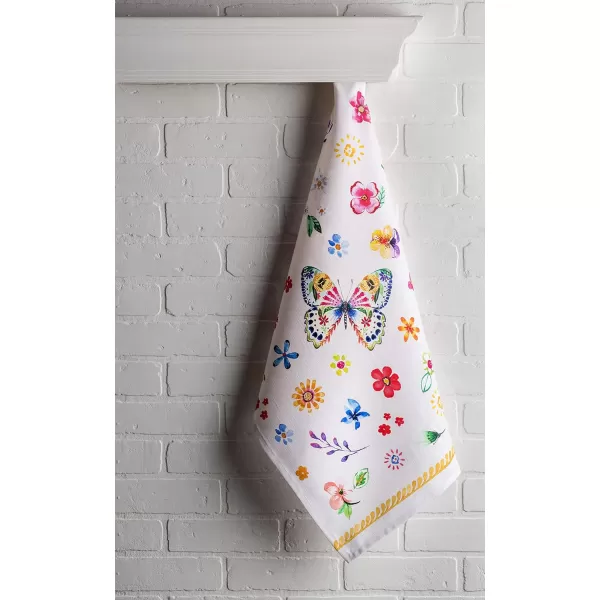 imageMaison d Hermine Dish Towels 100 Cotton Kitchen Towels Absorbent Dishcloth for Home Kitchen Dining Cocktail Parties ampamp Camping Gastronomie  SpringSummer Set of 311  Happy Florals  Sweety