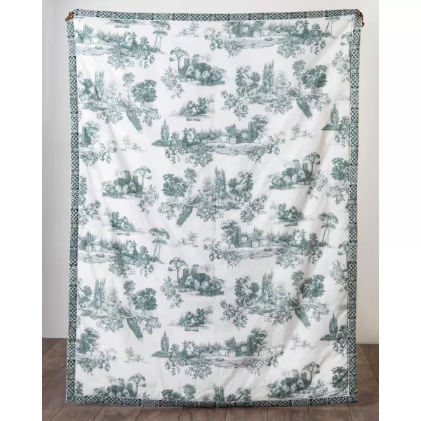 imageMaison d Hermine Fair Isle Cotton Throw Blanket Bohemian Bedding Lightweight and Breathable for Couch Sofa Bed Travel 50quotx60quot50X60