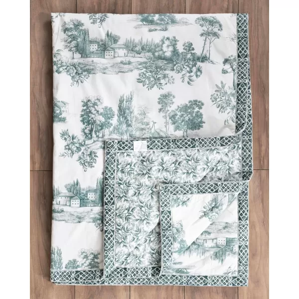 imageMaison d Hermine Fair Isle Cotton Throw Blanket Bohemian Bedding Lightweight and Breathable for Couch Sofa Bed Travel 50quotx60quot50X60