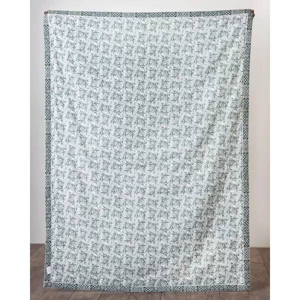 imageMaison d Hermine Fair Isle Cotton Throw Blanket Bohemian Bedding Lightweight and Breathable for Couch Sofa Bed Travel 50quotx60quot50X60
