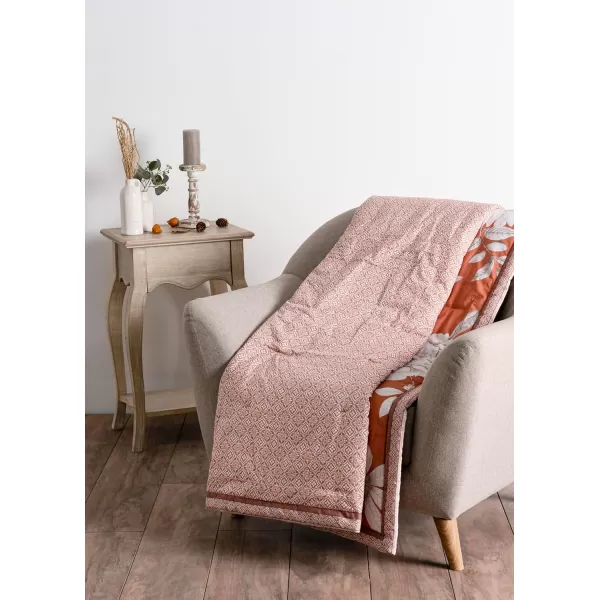 imageMaison d Hermine Fair Isle Cotton Throw Blanket Bohemian Bedding Lightweight and Breathable for Couch Sofa Bed Travel 50quotx60quot50X60