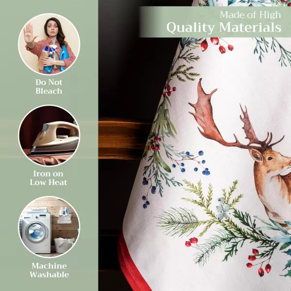 imageMaison d Hermine Kitchen Towel 100 Cotton Quick Dry Cleaning Dishtowel for Gifts Dining Home Wedding Banquet Buffet Christmas Joy  ThanksgivingChristmas Set of 301  Holly Time