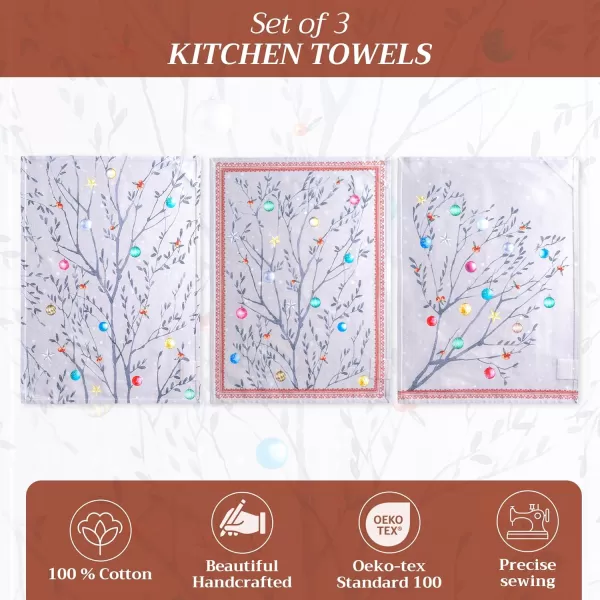 imageMaison d Hermine Kitchen Towel 100 Cotton Quick Dry Cleaning Dishtowel for Gifts Dining Home Wedding Banquet Buffet Christmas Joy  ThanksgivingChristmas Set of 303  Fairy Christmas