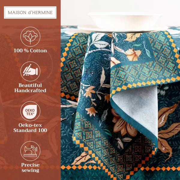 imageMaison d Hermine Napkins 100 Cotton Set of 4 Decorative Napkin Washable Cloth Napkins for Gifts Home Wedding Restaurant ampamp Camping Dalida  ThanksgivingChristmas 20x2028  Luxury Loft