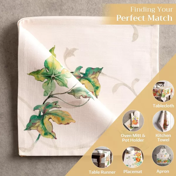 imageMaison d Hermine Napkins 100 Cotton Set of 4 Decorative Napkin Washable Cloth Napkins for Gifts Home Wedding Restaurant ampamp Camping Dalida  ThanksgivingChristmas 20x2022  Lumina