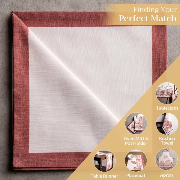 imageMaison d Hermine Napkins 100 Cotton Set of 4 Decorative Napkin Washable Cloth Napkins for Gifts Home Wedding Restaurant ampamp Camping Dalida  ThanksgivingChristmas 20x2014  Holy Jouy  Brown