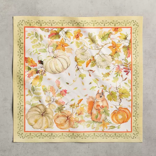 imageMaison d Hermine Napkins 100 Cotton Set of 4 Decorative Napkin Washable Cloth Napkins for Gifts Home Wedding Restaurant ampamp Camping Dalida  ThanksgivingChristmas 20x2020  Pumpkin Passion