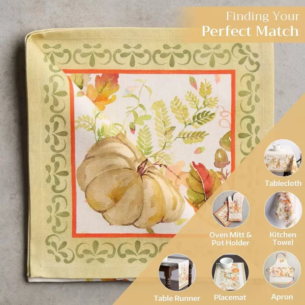 imageMaison d Hermine Napkins 100 Cotton Set of 4 Decorative Napkin Washable Cloth Napkins for Gifts Home Wedding Restaurant ampamp Camping Dalida  ThanksgivingChristmas 20x2020  Pumpkin Passion