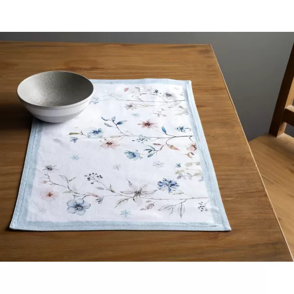 imageMaison d Hermine Placemats 100 Cotton Decorative Cloth Place Mat Washable Dinner Placemat Holiday Dinner Wedding ampamp Dining Ice Florals  ThanksgivingChristmas Set of 4