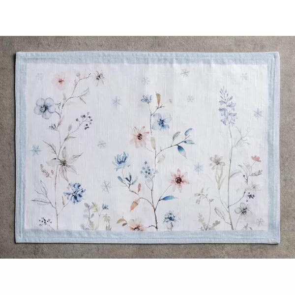 imageMaison d Hermine Placemats 100 Cotton Decorative Cloth Place Mat Washable Dinner Placemat Holiday Dinner Wedding ampamp Dining Ice Florals  ThanksgivingChristmas Set of 4