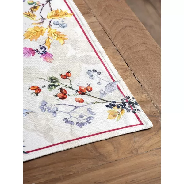 imageMaison d Hermine Placemats 100 Cotton Decorative Cloth Place Mat Washable Dinner Placemat Holiday Wedding ampamp Dining Equinoxe  Beige  ThanksgivingChristmas Set of 4