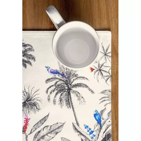 imageMaison d Hermine Placemats 100 CottonSet of 4 Dinner Placemat Decorative Washable Cloth Placemat Dining Buffet Parties ampamp Camping Amazonia  ThanksgivingChristmas