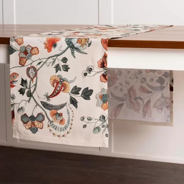imageMaison d Hermine Sofia 100 Cotton Table Runner Tabletop Cover for Home Kitchen Dining Dcor Cocktail Parties Family Dinners Wedding ThanksgivingChristmas Double Layer 1450quotx108quotDalida