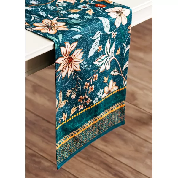 imageMaison d Hermine Sofia 100 Cotton Table Runner Tabletop Cover for Home Kitchen Dining Dcor Cocktail Parties Family Dinners Wedding ThanksgivingChristmas Double Layer 1450quotx108quotLuxury Loft