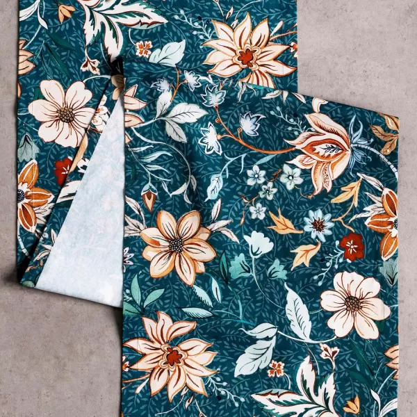 imageMaison d Hermine Sofia 100 Cotton Table Runner Tabletop Cover for Home Kitchen Dining Dcor Cocktail Parties Family Dinners Wedding ThanksgivingChristmas Double Layer 1450quotx108quotLuxury Loft