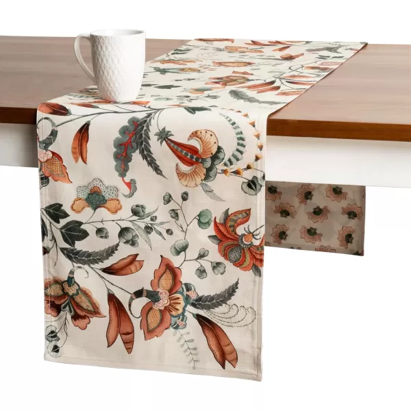 imageMaison d Hermine Sofia 100 Cotton Table Runner Tabletop Cover for Home Kitchen Dining Dcor Cocktail Parties Family Dinners Wedding ThanksgivingChristmas Double Layer 1450quotx108quotDalida
