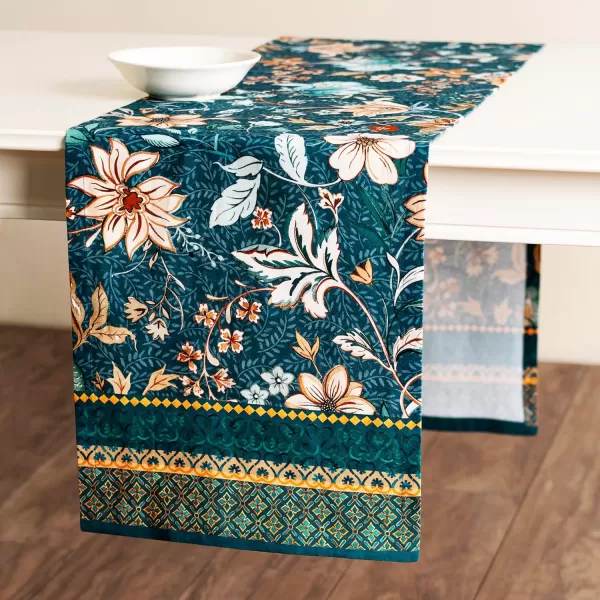 imageMaison d Hermine Sofia 100 Cotton Table Runner Tabletop Cover for Home Kitchen Dining Dcor Cocktail Parties Family Dinners Wedding ThanksgivingChristmas Double Layer 1450quotx108quotLuxury Loft
