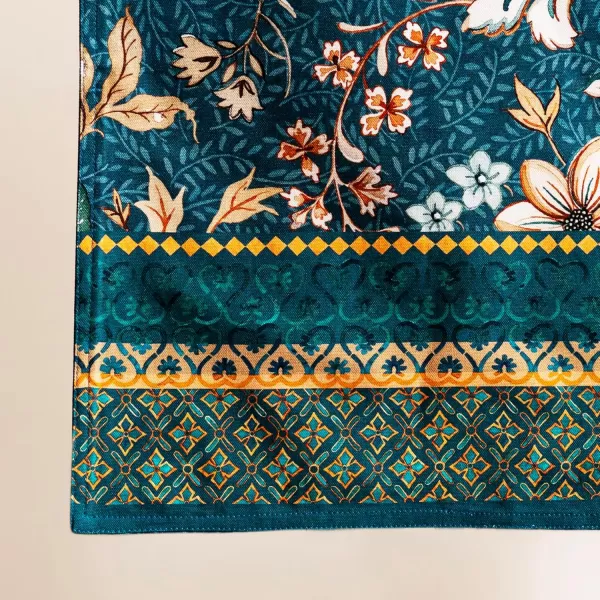 imageMaison d Hermine Sofia 100 Cotton Table Runner Tabletop Cover for Home Kitchen Dining Dcor Cocktail Parties Family Dinners Wedding ThanksgivingChristmas Double Layer 1450quotx108quotLuxury Loft