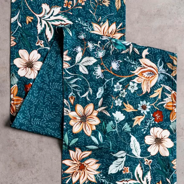 imageMaison d Hermine Sofia 100 Cotton Table Runner Tabletop Cover for Home Kitchen Dining Dcor Cocktail Parties Family Dinners Wedding ThanksgivingChristmas Double Layer 1450quotx108quotLuxury Loft