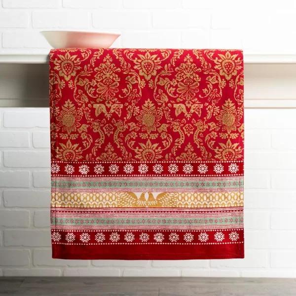 imageMaison d Hermine Sofia 100 Cotton Table Runner Tabletop Cover for Home Kitchen Dining Dcor Cocktail Parties Family Dinners Wedding ThanksgivingChristmas Double Layer 1450quotx108quotSofia