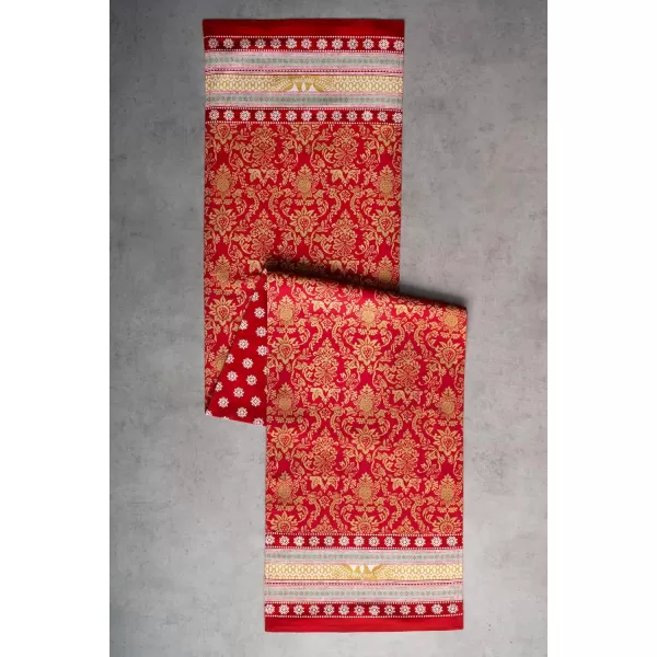 imageMaison d Hermine Sofia 100 Cotton Table Runner Tabletop Cover for Home Kitchen Dining Dcor Cocktail Parties Family Dinners Wedding ThanksgivingChristmas Double Layer 1450quotx108quotSofia
