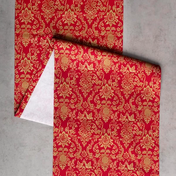 imageMaison d Hermine Sofia 100 Cotton Table Runner Tabletop Cover for Home Kitchen Dining Dcor Cocktail Parties Family Dinners Wedding ThanksgivingChristmas Double Layer 1450quotx108quotSofia