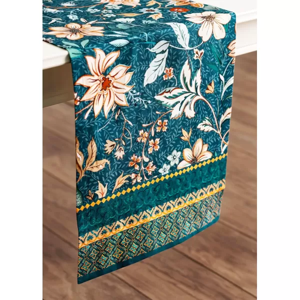 imageMaison d Hermine Sofia 100 Cotton Table Runner Tabletop Cover for Home Kitchen Dining Dcor Cocktail Parties Family Dinners Wedding ThanksgivingChristmas Double Layer 1450quotx108quotLuxury Loft