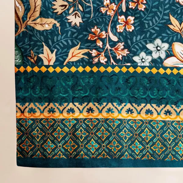 imageMaison d Hermine Sofia 100 Cotton Table Runner Tabletop Cover for Home Kitchen Dining Dcor Cocktail Parties Family Dinners Wedding ThanksgivingChristmas Double Layer 1450quotx108quotLuxury Loft