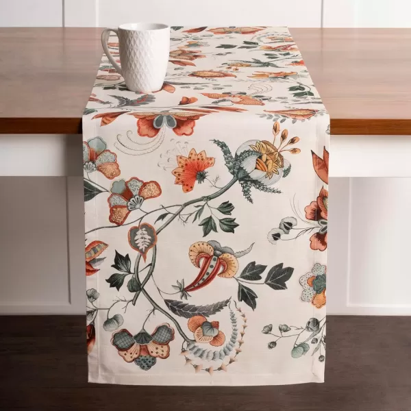 imageMaison d Hermine Sofia 100 Cotton Table Runner Tabletop Cover for Home Kitchen Dining Dcor Cocktail Parties Family Dinners Wedding ThanksgivingChristmas Double Layer 1450quotx108quotDalida
