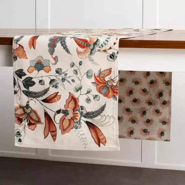 imageMaison d Hermine Sofia 100 Cotton Table Runner Tabletop Cover for Home Kitchen Dining Dcor Cocktail Parties Family Dinners Wedding ThanksgivingChristmas Double Layer 1450quotx108quotDalida
