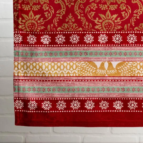 imageMaison d Hermine Sofia 100 Cotton Table Runner Tabletop Cover for Home Kitchen Dining Dcor Cocktail Parties Family Dinners Wedding ThanksgivingChristmas Double Layer 1450quotx108quotSofia