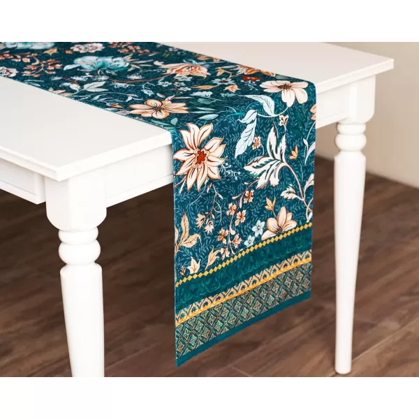 imageMaison d Hermine Sofia 100 Cotton Table Runner Tabletop Cover for Home Kitchen Dining Dcor Cocktail Parties Family Dinners Wedding ThanksgivingChristmas Double Layer 1450quotx108quotLuxury Loft