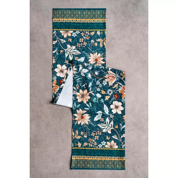 imageMaison d Hermine Sofia 100 Cotton Table Runner Tabletop Cover for Home Kitchen Dining Dcor Cocktail Parties Family Dinners Wedding ThanksgivingChristmas Double Layer 1450quotx108quotLuxury Loft