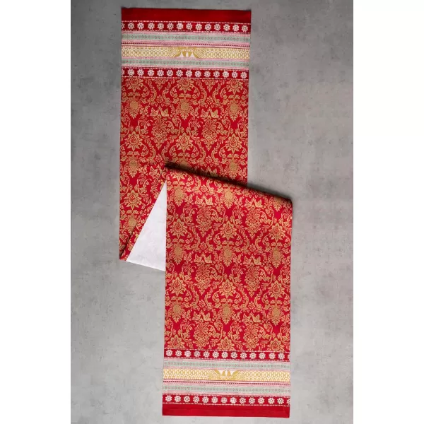 imageMaison d Hermine Sofia 100 Cotton Table Runner Tabletop Cover for Home Kitchen Dining Dcor Cocktail Parties Family Dinners Wedding ThanksgivingChristmas Double Layer 1450quotx108quotSofia