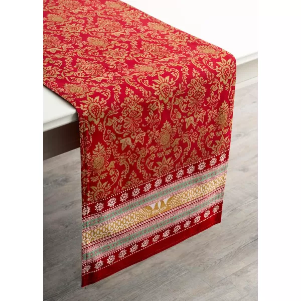 imageMaison d Hermine Sofia 100 Cotton Table Runner Tabletop Cover for Home Kitchen Dining Dcor Cocktail Parties Family Dinners Wedding ThanksgivingChristmas Double Layer 1450quotx108quotSofia