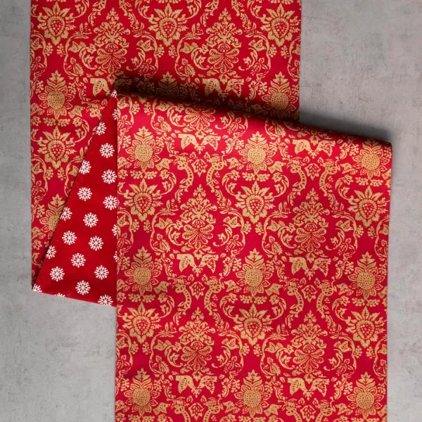 imageMaison d Hermine Sofia 100 Cotton Table Runner Tabletop Cover for Home Kitchen Dining Dcor Cocktail Parties Family Dinners Wedding ThanksgivingChristmas Double Layer 1450quotx108quotSofia