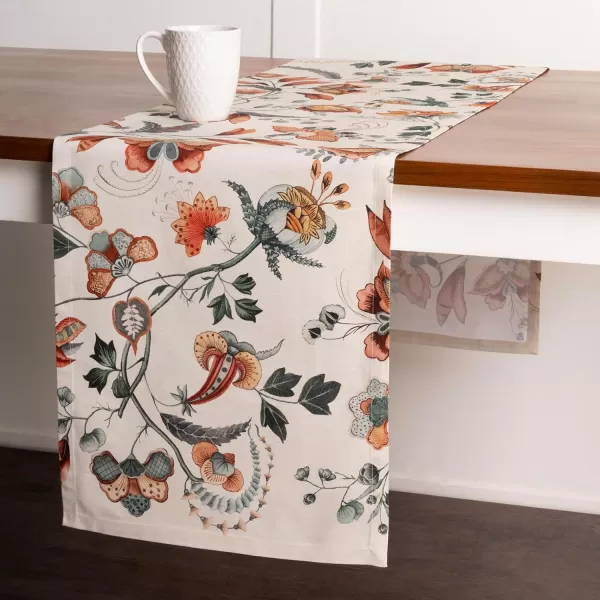 imageMaison d Hermine Sofia 100 Cotton Table Runner Tabletop Cover for Home Kitchen Dining Dcor Cocktail Parties Family Dinners Wedding ThanksgivingChristmas Double Layer 1450quotx108quotDalida