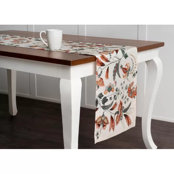 imageMaison d Hermine Sofia 100 Cotton Table Runner Tabletop Cover for Home Kitchen Dining Dcor Cocktail Parties Family Dinners Wedding ThanksgivingChristmas Double Layer 1450quotx108quotDalida