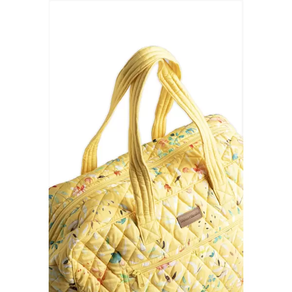 imageMaison d Hermine Weekend Bag Cotton Quilted Duffel Overnight Luggage Weekender Gym Bag for Gifts Travel Men Women Business Travellers Family Trip Bonobo  Blue16  Colmar