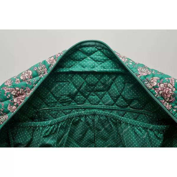 imageMaison d Hermine Weekend Bag Cotton Quilted Duffel Overnight Luggage Weekender Gym Bag for Gifts Travel Men Women Business Travellers Family Trip Bonobo  Blue34  Surya  Green