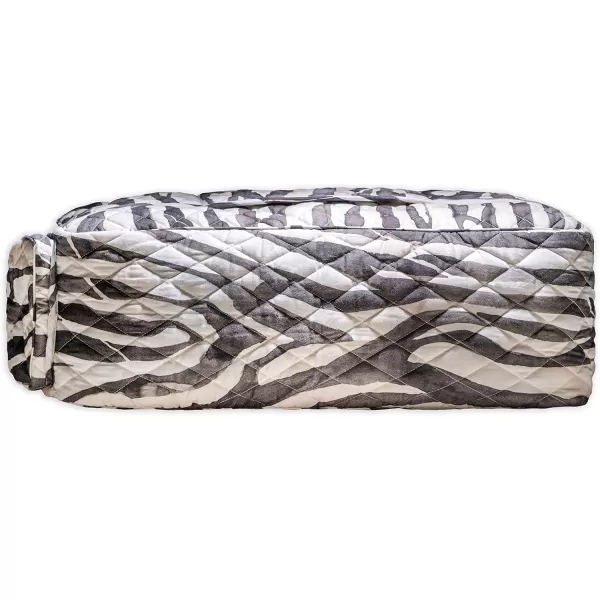 imageMaison d Hermine Weekend Bag Cotton Quilted Duffel Overnight Luggage Weekender Gym Bag for Gifts Travel Men Women Business Travellers Family Trip Bonobo  Blue18  Zebra