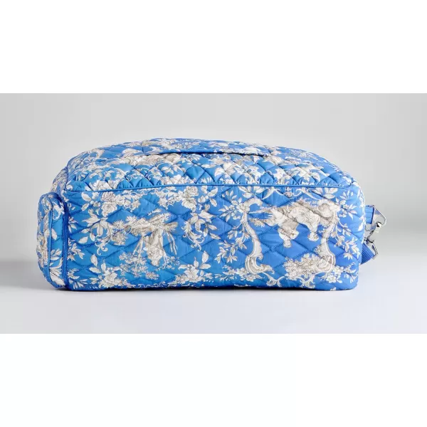 imageMaison d Hermine Weekend Bag Cotton Quilted Duffel Overnight Luggage Weekender Gym Bag for Gifts Travel Men Women Business Travellers Family Trip Bonobo  Blue31  Joli Jouy
