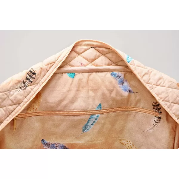 imageMaison d Hermine Weekend Bag Cotton Quilted Duffel Overnight Luggage Weekender Gym Bag for Gifts Travel Men Women Business Travellers Family Trip Bonobo  Blue40  Ibiza